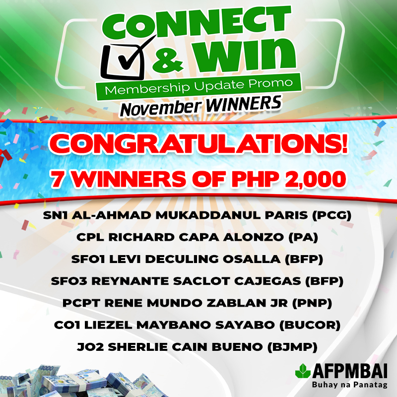 7 winners of 2,000php